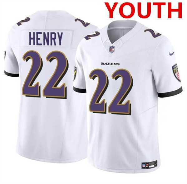 Youth Baltimore Ravens #22 Derrick Henry White 2023 F.U.S.E. Jersey Dzhi,We sell and wholesale Youth Baltimore Ravens #22 Derrick Henry White 2023 F.U.S.E. Jersey Dzhi on line form chian!